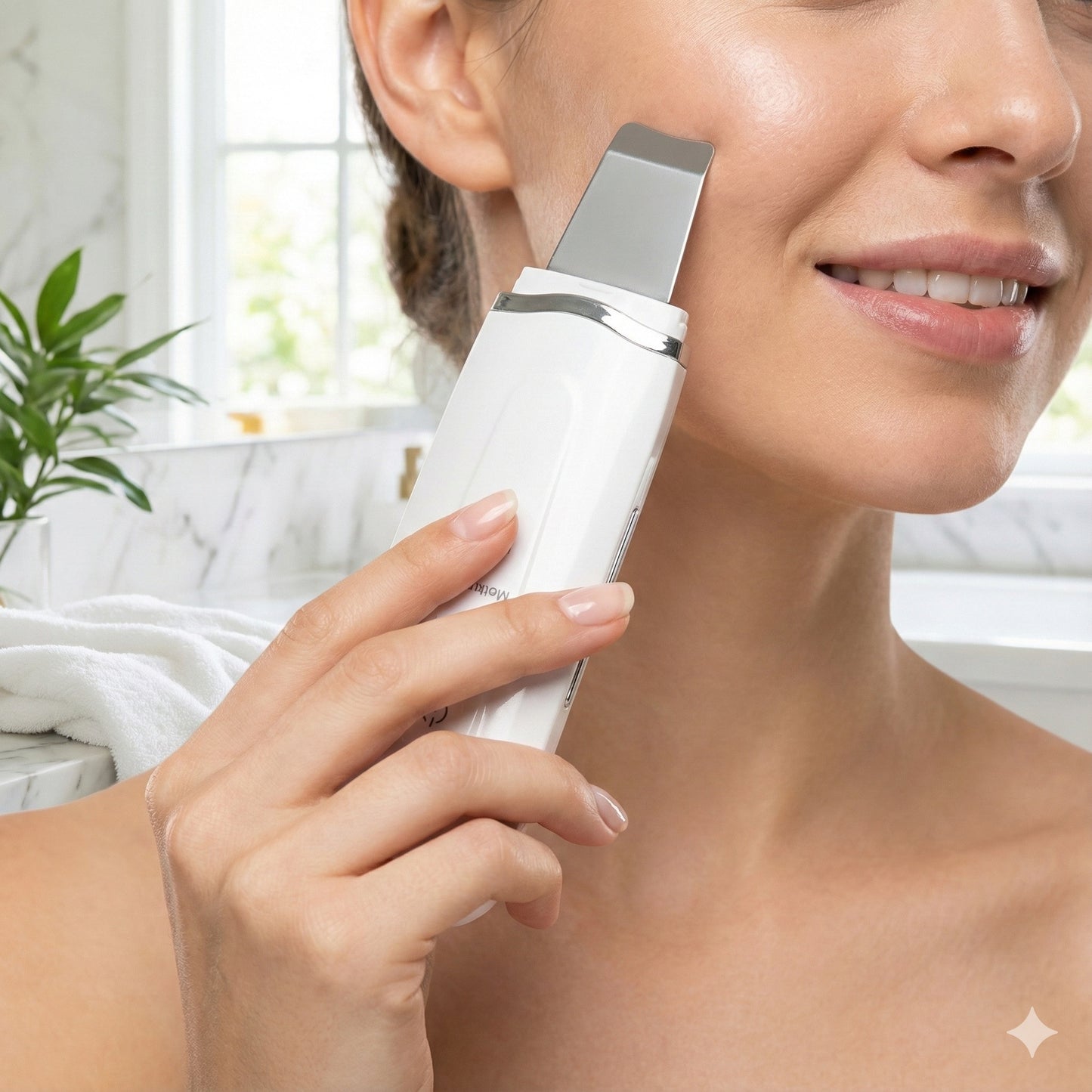 Ultrasonic Facial Cleanser with Pore Vacuum Device
