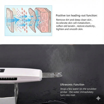 Ultrasonic Facial Cleanser with Pore Vacuum Device