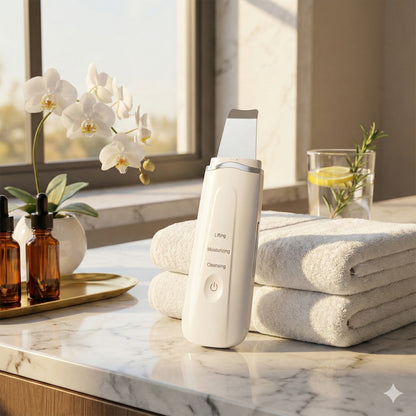 Ultrasonic Facial Cleanser with Pore Vacuum Device